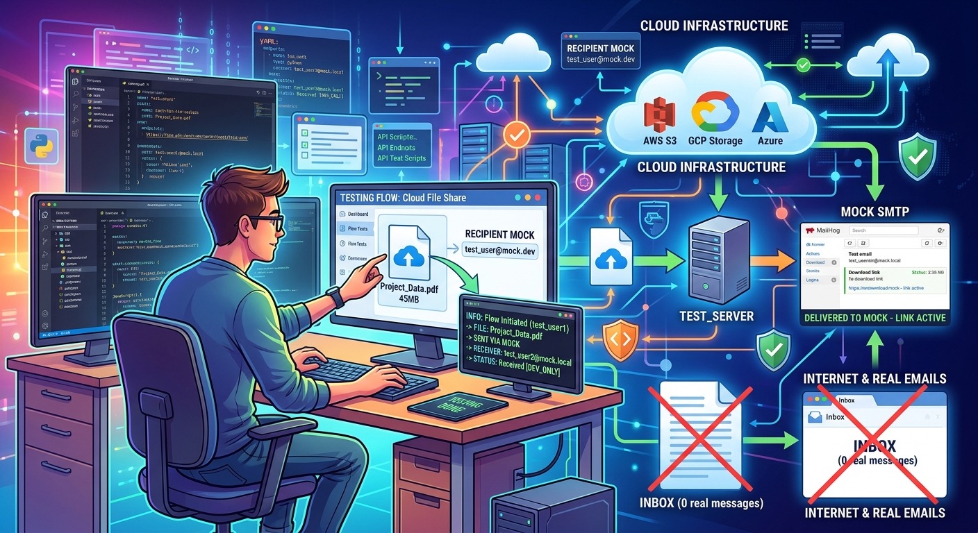 How Developers Can Test Cloud File Sharing Flows Without Using Real Emails
